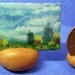 OOAK Original Tiny Miniature Doll House Art 3/4 x 1 1/2 inch Autumn Landscape