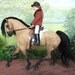 OOAK wool Felt fabric model horse 'Jenaveve'