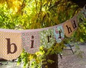 eco- friendly fabric birthday banner