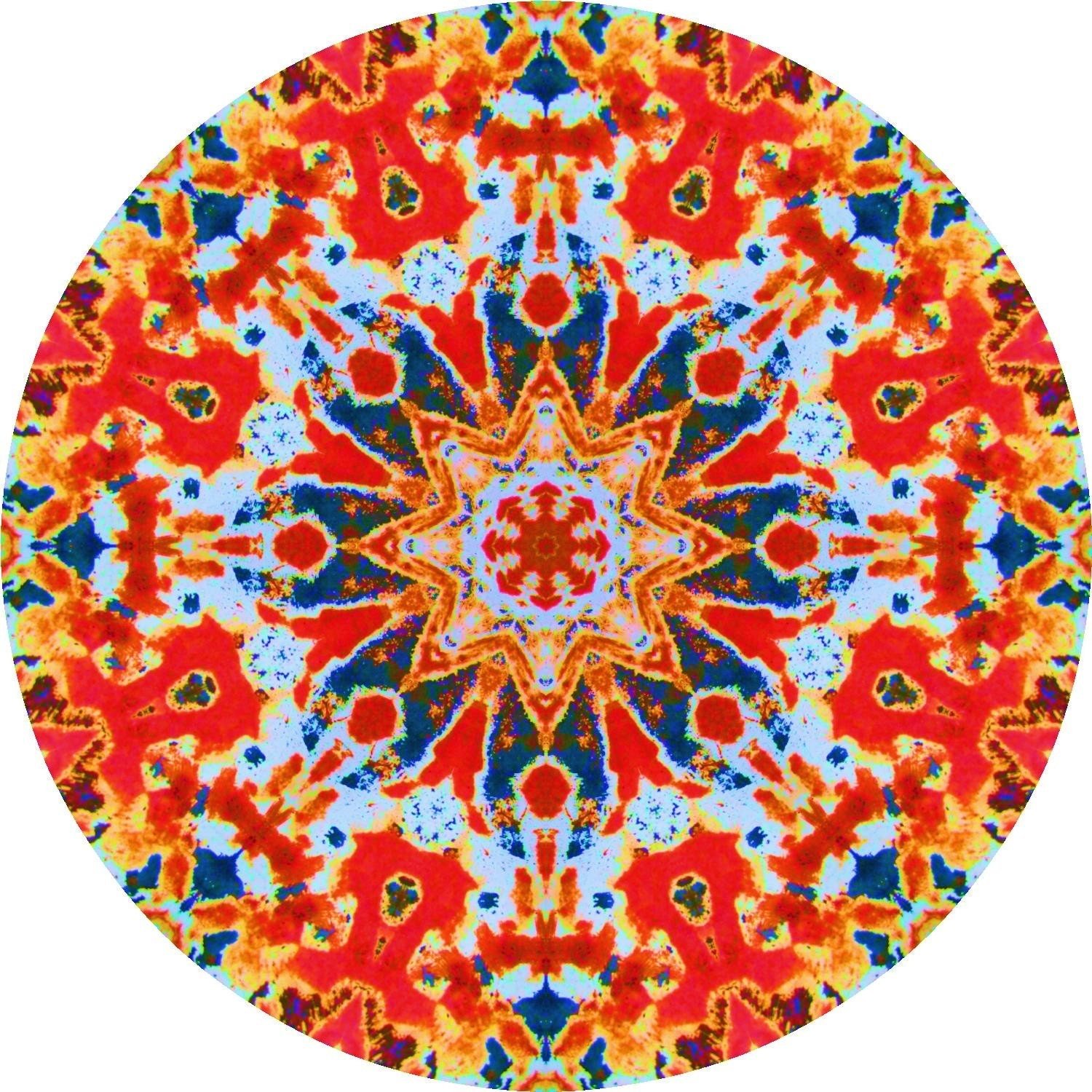 Rust Kaleidoscope Blank Note Cards