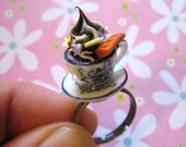 Mocha Mug Ajustable Ring