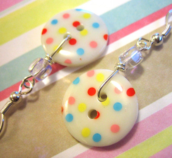 Cute As A Button Earrings