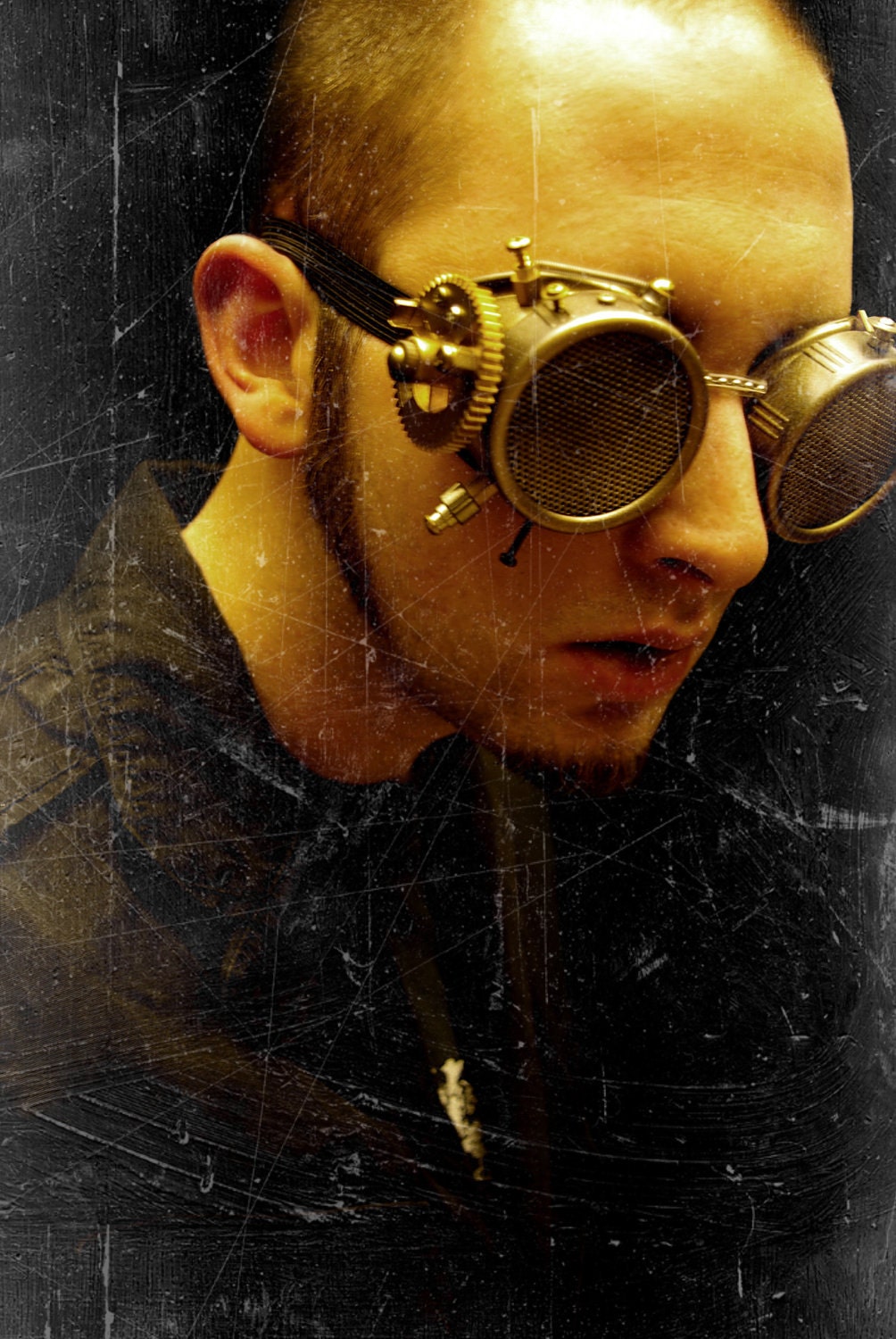 Custom Made SteamPunk Goggles by Panzer Kitty