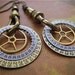 Ignite - Steampunk Earrings - Repurposed art