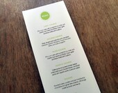 Printable Wedding Menu - Morning Glory