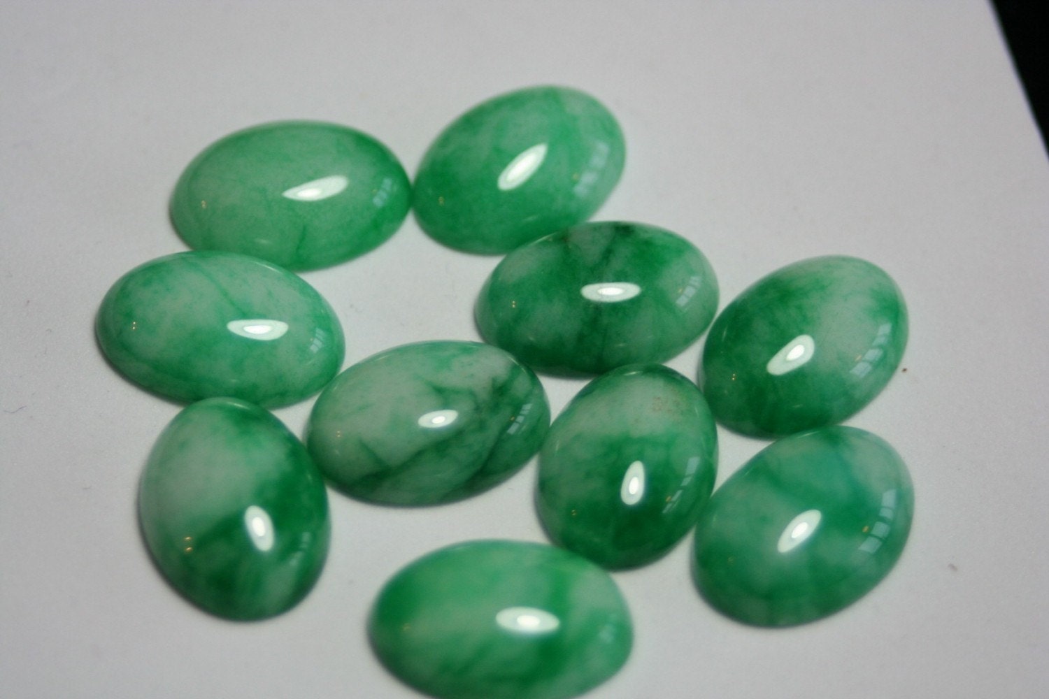 DESTASH Natural Dyed Jadeite Cabochons 17mm by by dollarsupplies