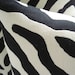 HIGH END -Designer Decorative Pillow Cover 18 20 22 " Sq.-- Zebra Print -Animal Print  Throw / Toss / Accent Pillow - Black/Cream