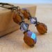Topaz Tanzanite Chrystal Victorian Inspired Earrings