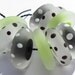 Frosty Margarita Discs (9) Lampwork Beads -SRA