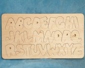 Handcrafted Wooden Alphabet Puzzle