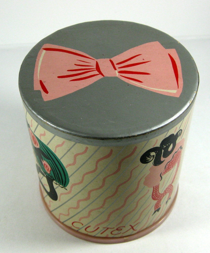 Vintage Cutex Nail Polish Kit Deco Cutex Bonnet Box