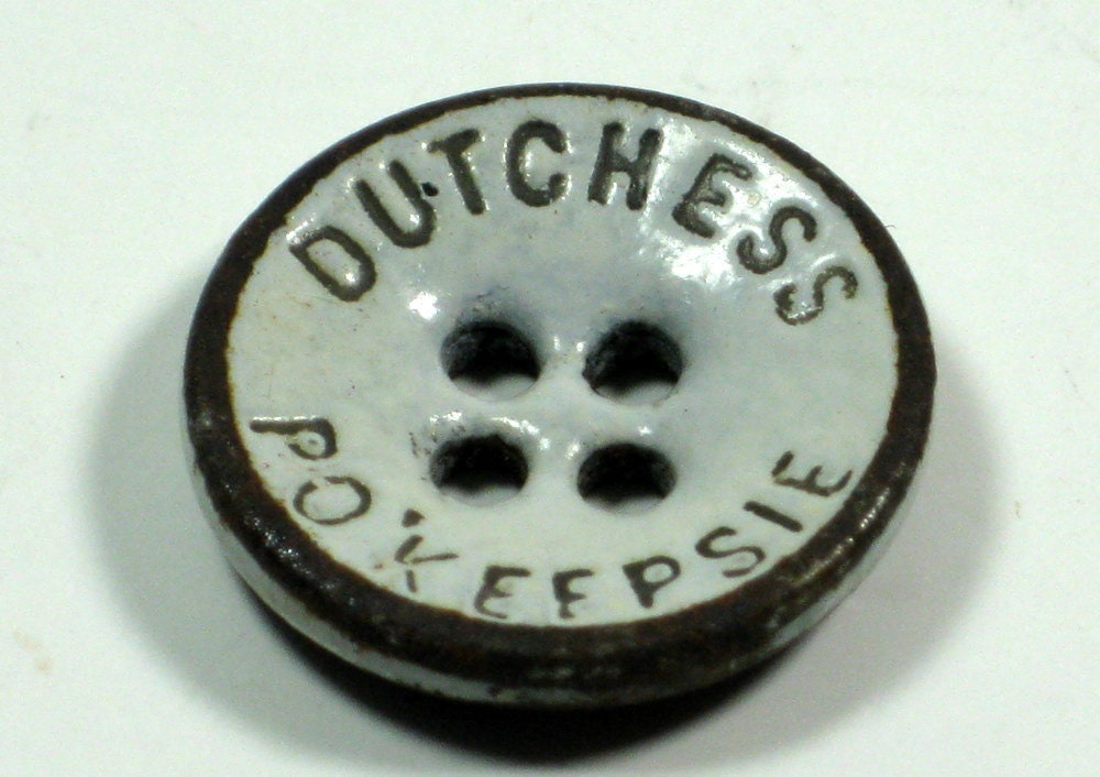 Trouser Button 1920s Dutchess Pokeepsie Button Dutchess Trousers or Suspenders