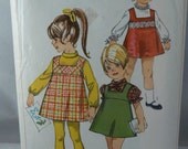 7787 Simplicity Size 5 Girl Jumper and Blouse