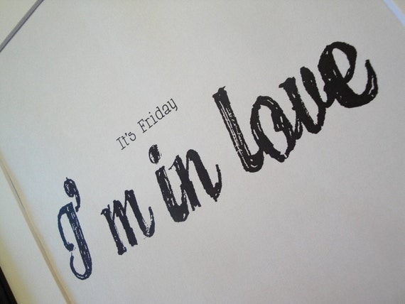 It's Friday I'm in Love - Framed Print