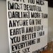 I Love You Much - E.E. Cummings Poem on Canvas - 16x20