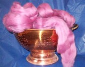 Merino Wool Roving Top - Dusty Rose - Spin - Felt - Nuno - Softest Dyed Fiber - 4 oz
