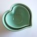 Mint green Nesting Heart Bowls, heart bowl, serving bowl, heart dish, Handmade stoneware pottery