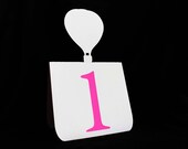 Wedding Table Numbers with Hot Air Balloon Accent 1 to 25