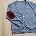 elbow patch cardigan