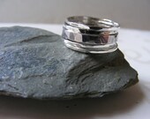 Orinoco.  Set Of Five Silver Stacking Rings