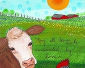 Greeting Card Set : Compassionate Cows