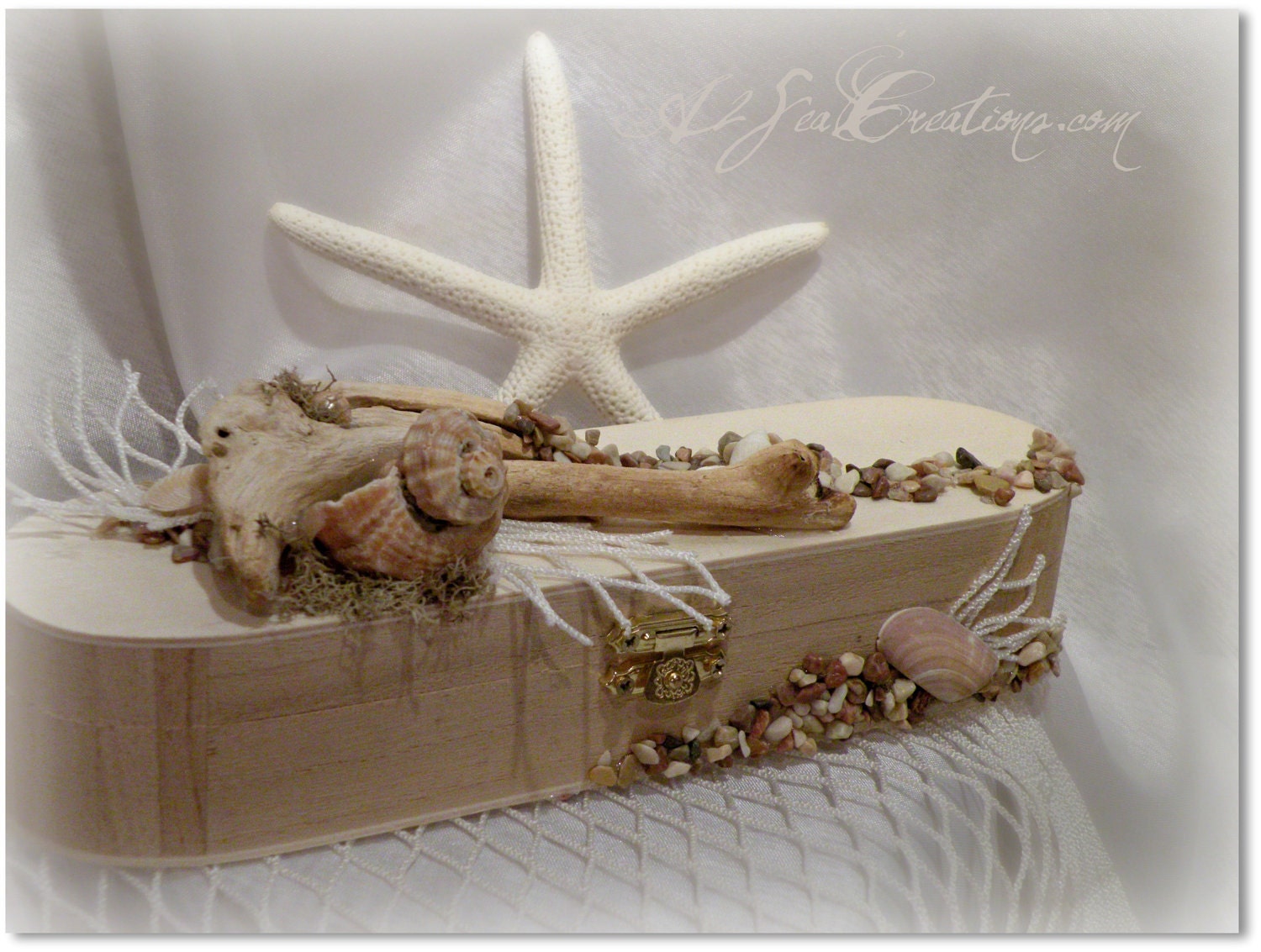 Nautical Treasure Box - For Cigars, Pens, Coins, Reading Glasses, Jewelry - For Men or Women