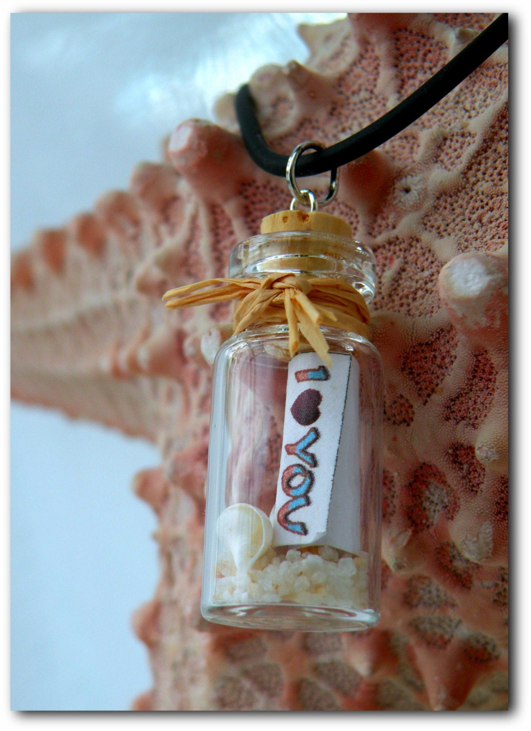 I Love You - Message In A Bottle Pendant - Capture Her Heart