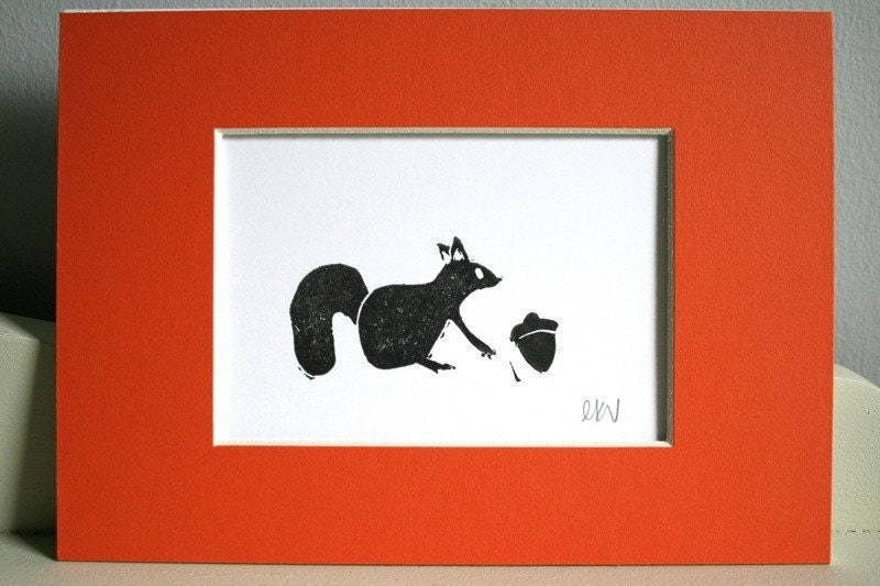 Squirrel n' Nut Print