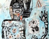 Bear Spirit Print - Jesse Reno - 13"x19" - Like A Bear Tangled In Meteors and Mist