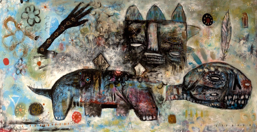 Turtle Spirit Print  - Jesse Reno - 13"x19" - Gamara