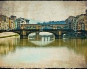 Ponte Santa Trinita e Ponte Vecchio - 9" x 13" Giclée Fine Art Photograph printed on Moab Entrada Fine Art RAG 300 gsm Natural White paper