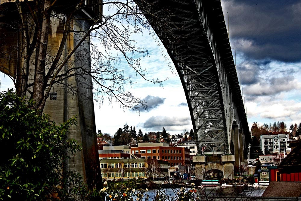Fremont Under the Bridge - 8 x 12 Metalic Fine Art Color Photograph