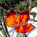 Maple Leaf Stained Glass Maple Syrup Yellow Orange Canada Tree Ornament Suncatcher Original Design