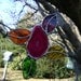 Retro Flower Stained Glass Suncatcher Psychedelic Hippie Easter Mothers Day Wedding Graduation Spring Birthday Gift Original Design