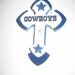 Dallas Cowboy Stacked Cross