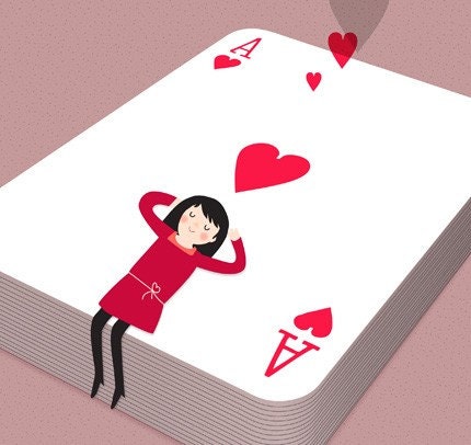 Ace of love print 8 x 11.5