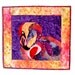 RESERVED for PAMELA -- Wall Art Quilt Flamingo Batik Applique Felicia Pink Purple Red 2nd Installment