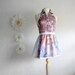 Purple Kitten Top Women's Clothing Eco Fashion Blue Cat Shirt Upcycled Clothes Sleeveless Tank Mauve Tunic Small 'WEE KITTY'