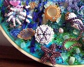 Embroidery Hoop Art Beach Theme
