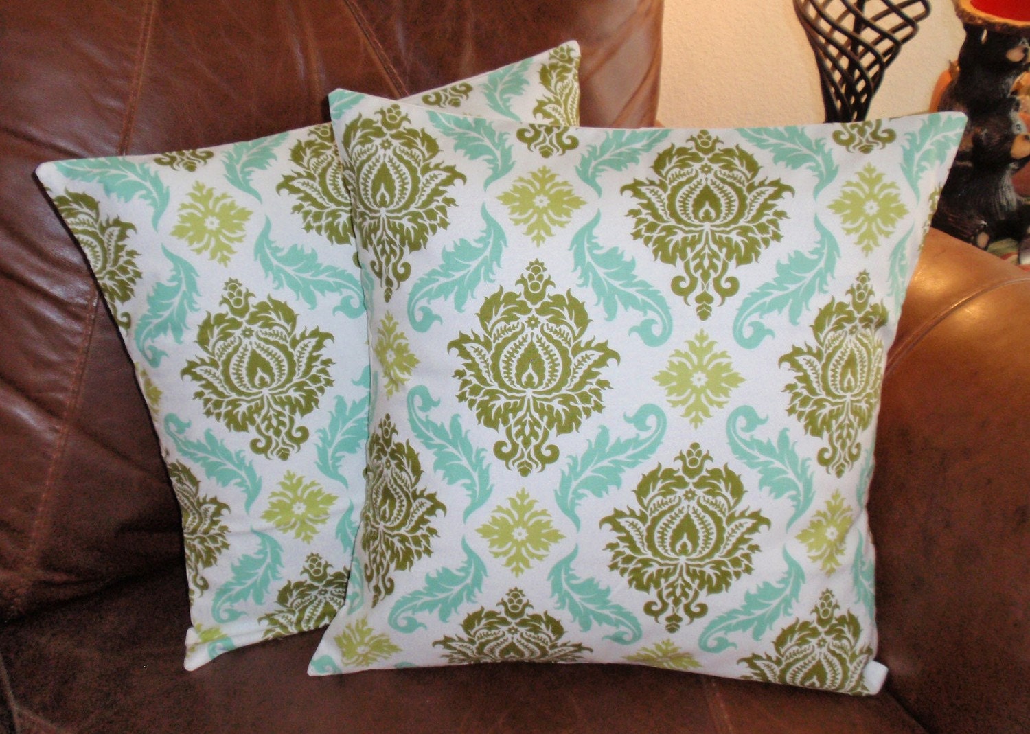 Throw Pillow Covers 16x16 Set of 2 sewn with by PersnicketyHome