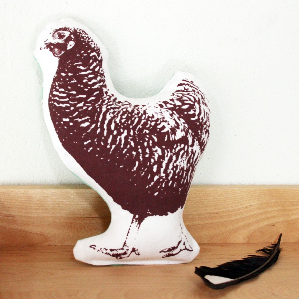 Hen plush decoration