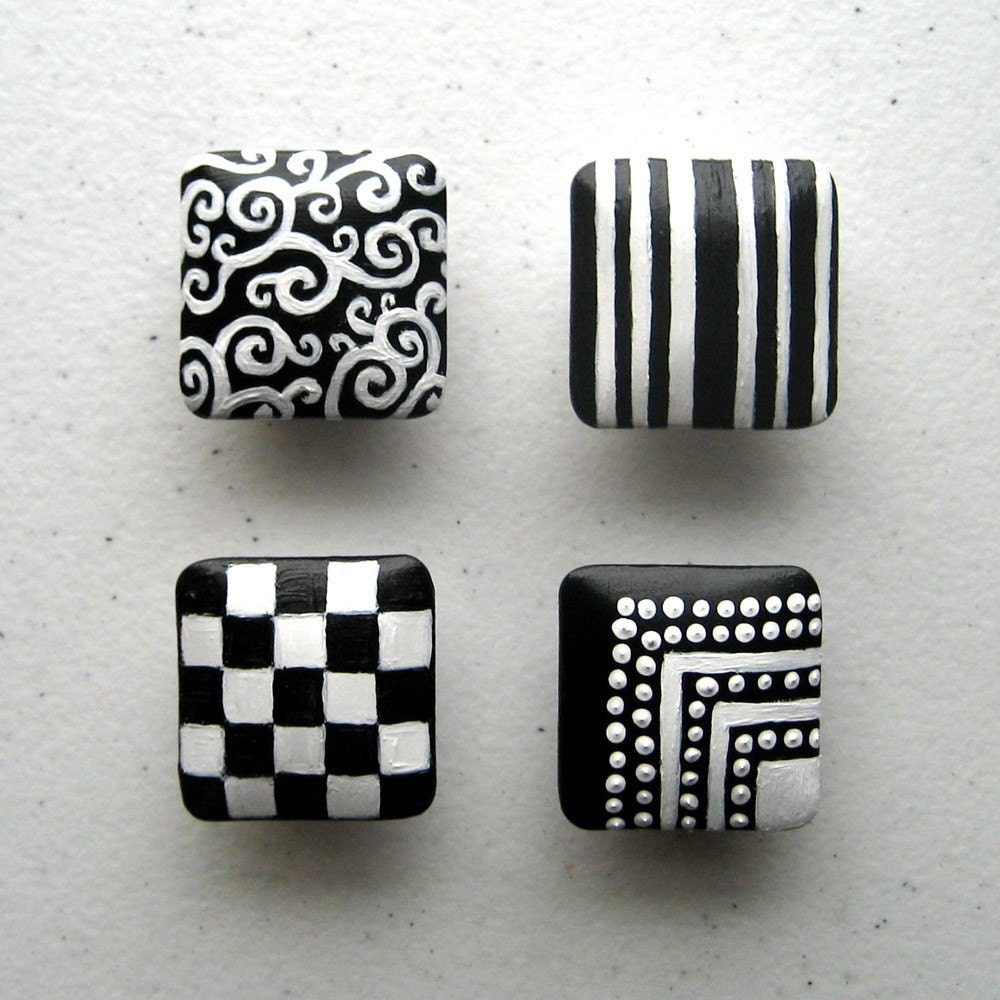 CUSTOM Hand painted Decorative Square DRAWER KNOB totally customized for you