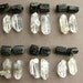 Quartz Drop Earrings, Rough Cut Black Tourmaline and Crystal Quartz Earrings, Black and White Drop Earrings