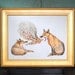 Smoke Signals - Fox Modern Geometric Print - Open Edition Giclee Print -  Sized 18 x 14 - by Bark Decor