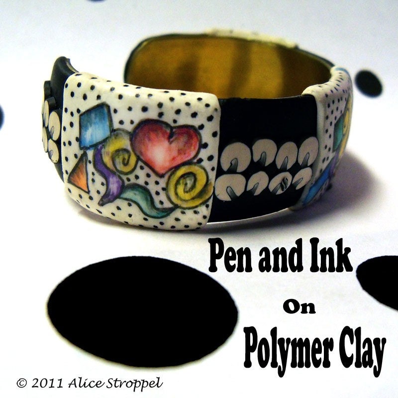 Tutorial - Pen and Ink on Polymer Clay