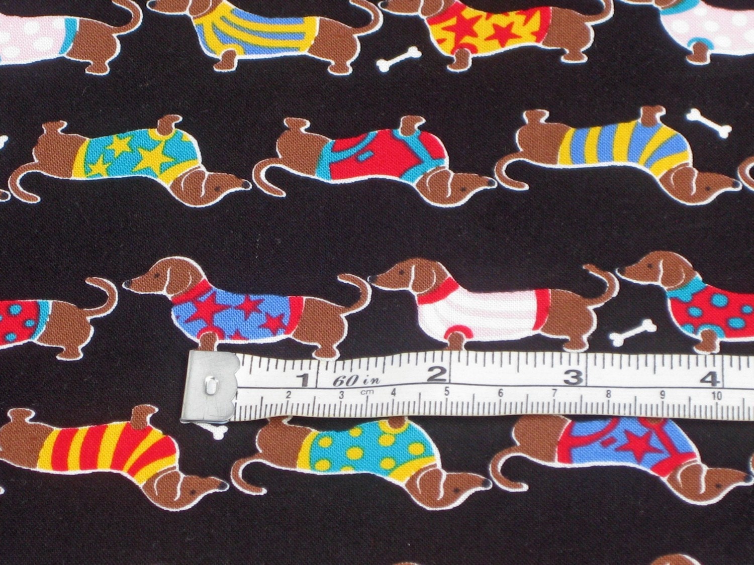 Dog Feeding Dish Placemat Dachshunds in Sweaters