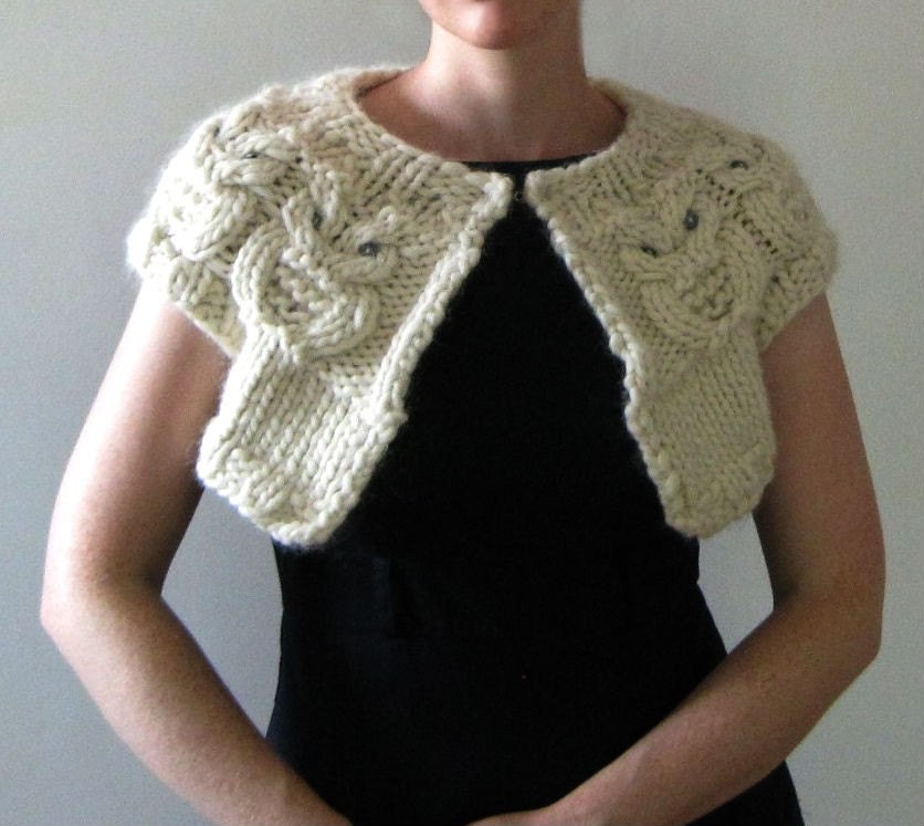 SAMPLE SALE pure alpaca creamy owl shrug