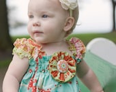 Jade Sparrows Dress in your choice of size 0-3m, 3-9m, 9-12m, 12-18m, 18-24m, 2t,  or 3t