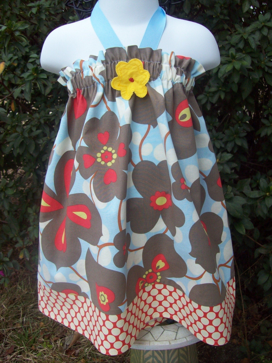FREE SHIPPING Amy Butler Lotus Halter Dress Toddler Infant Sundress size 9m-12m,18-24mos.,2t, or 3t