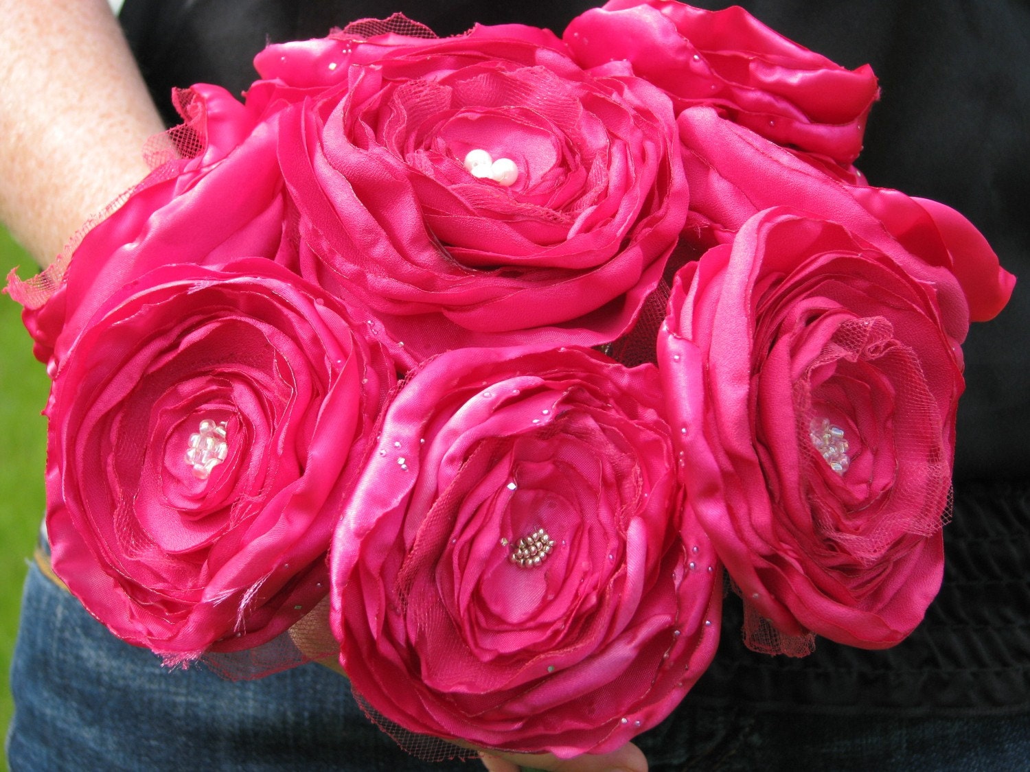 Jillianns One of a Kind Macey Peacock Bouquet